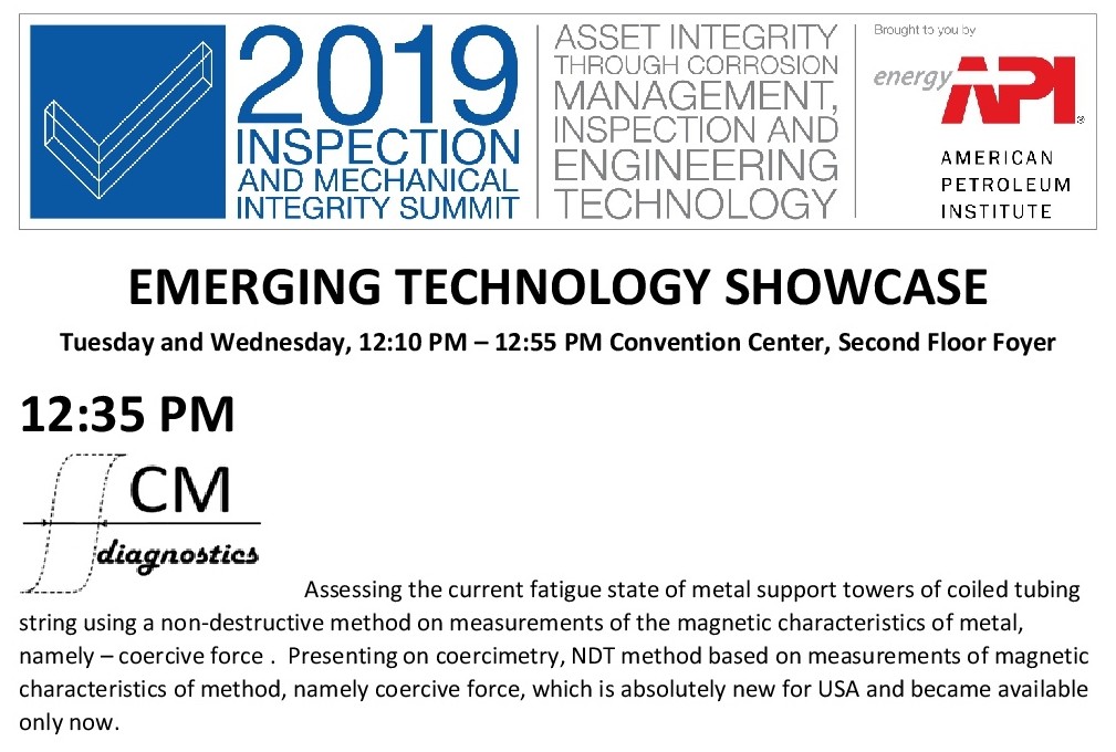 API 2019 Inspection and Mechanical Integrity Summit